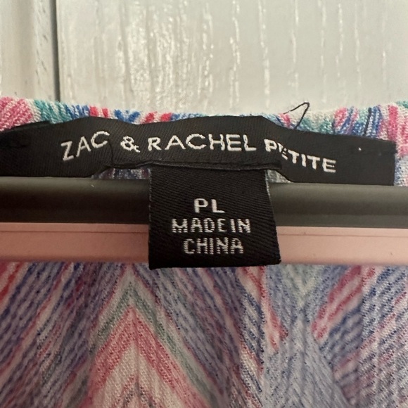 Zac & Rachel 3/4 Ruffle Sleeve Button Front Top - Picture 5 of 7